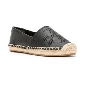 Tory Burch Perforated Flat Espadrilles